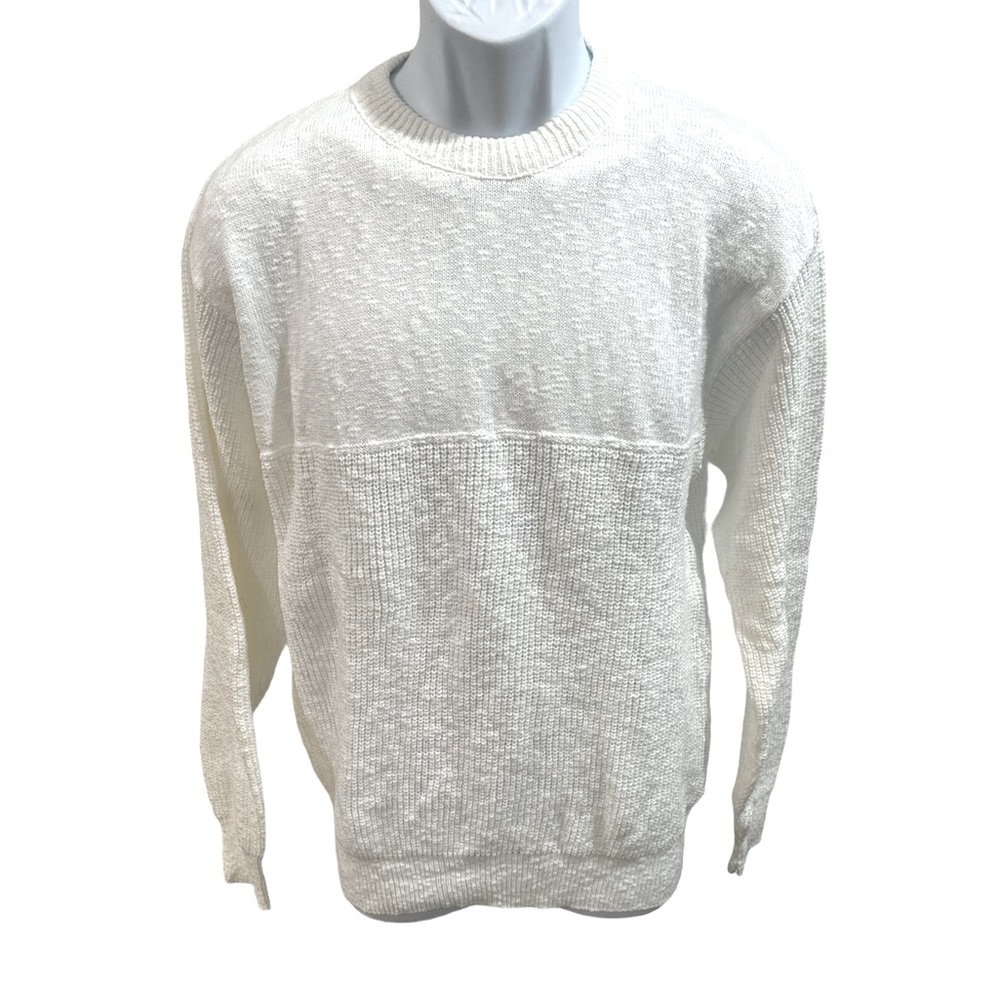 NWT Vintage Isle of Cotton Men’s Golf‎ Pullover Sweater Size Med White